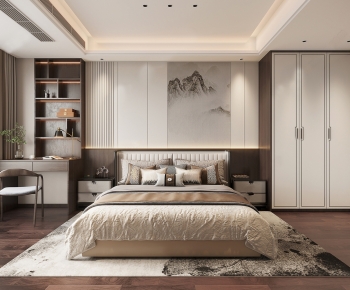 New Chinese Style Bedroom-ID:104352953