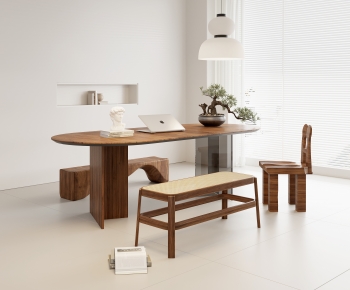 Modern Computer Desk And Chair-ID:824759046