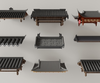 Chinese Style Building Component-ID:126152994