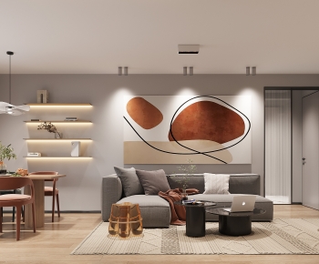 Modern A Living Room-ID:818555121