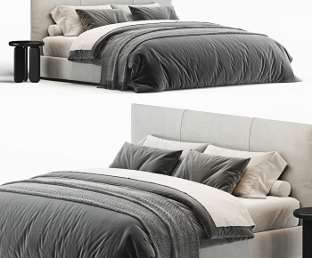 Modern Double Bed-ID:745096923