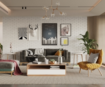 Nordic Style A Living Room-ID:234519001