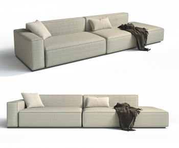 Wabi-sabi Style Three-seat Sofa-ID:467854022