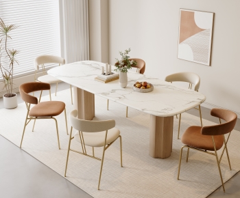 Modern Dining Table And Chairs-ID:218358996