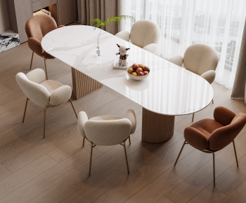 Modern Dining Table And Chairs-ID:698801043
