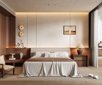 Wabi-sabi Style Bedroom-ID:474525934