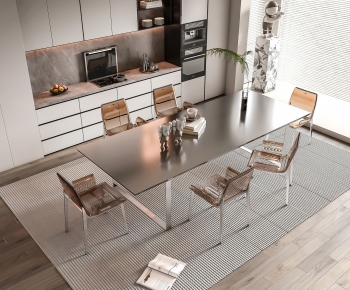 Modern Dining Table And Chairs-ID:399921892