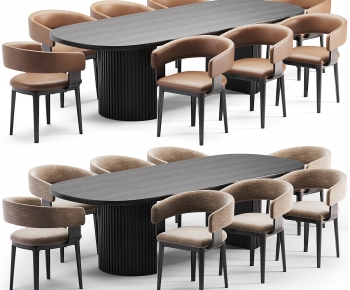 Modern Dining Table And Chairs-ID:114310036