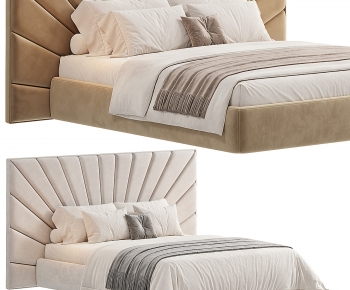 Modern Double Bed-ID:938640129