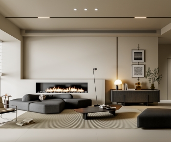 Modern A Living Room-ID:762442115
