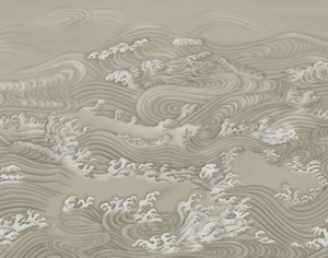 日式水浪背景壁纸壁布背景画-ID:5926372