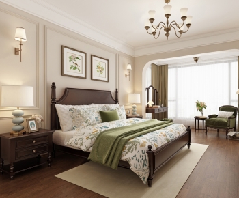 American Style Bedroom-ID:674438952