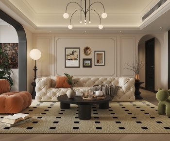 French Style A Living Room-ID:746774917