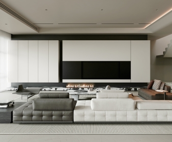 Modern A Living Room-ID:440586096