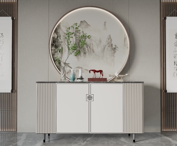 New Chinese Style Side Cabinet/Entrance Cabinet-ID:367479365