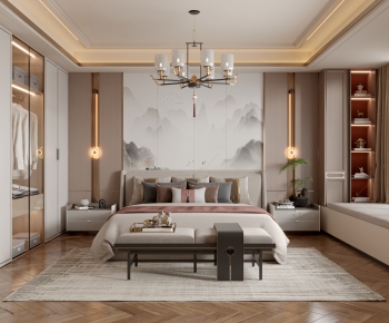 New Chinese Style Bedroom-ID:162851105