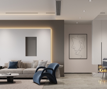 Modern A Living Room-ID:411341227