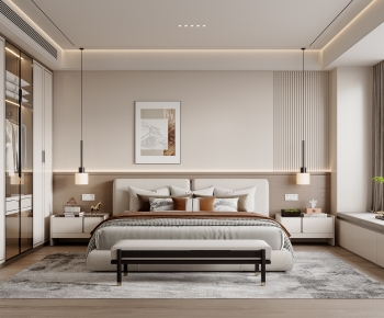New Chinese Style Bedroom-ID:244869959