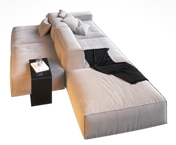 Poliform现代布艺双面沙发3D模型