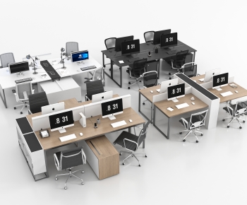 Modern Office Desk And Chair-ID:562125924