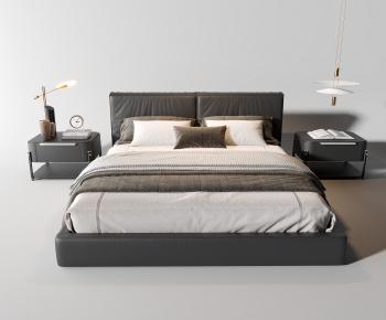 Modern Double Bed-ID:748847964