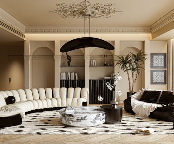 French Style A Living Room-ID:640152931