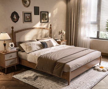 American Style Double Bed-ID:438132055