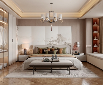 New Chinese Style Bedroom-ID:121978047