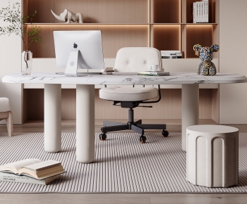 Modern Computer Desk And Chair-ID:606549983