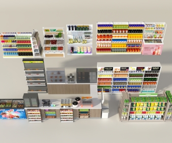 Modern Supermarket Shelf-ID:608601092