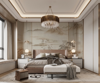 New Chinese Style Bedroom-ID:107054007