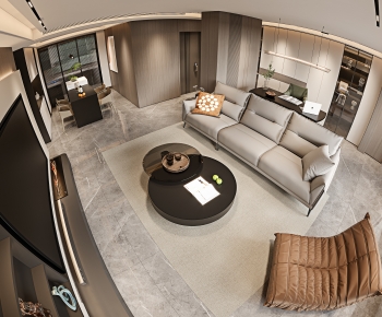 Modern A Living Room-ID:530350259