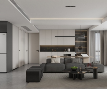 Modern A Living Room-ID:529898883