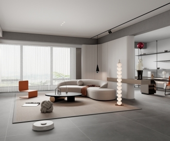 Modern A Living Room-ID:517601974