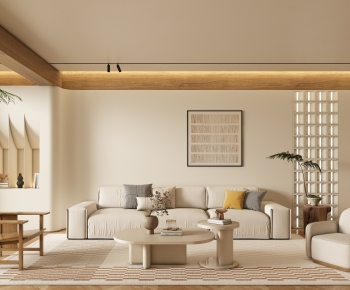 Wabi-sabi Style A Living Room-ID:576791057