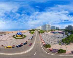白天城市休闲广场全景HDR-ID:779700041