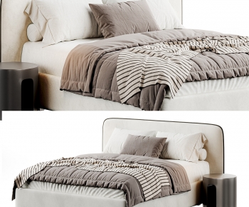 Modern Double Bed-ID:346478941