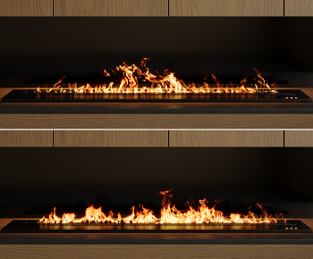 现代壁炉 电子火焰3D模型