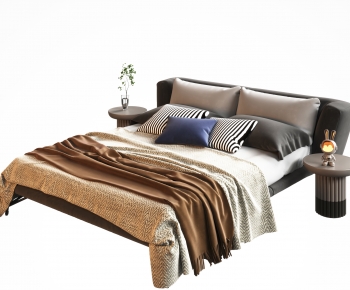 Modern Double Bed-ID:908062934