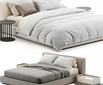 Modern Double Bed-ID:689590933