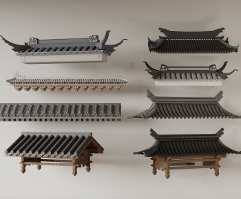 New Chinese Style Building Component-ID:979617128