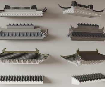 New Chinese Style Building Component-ID:621893889