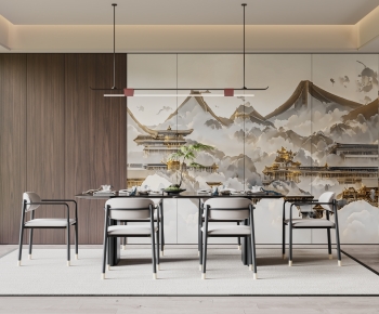 New Chinese Style Dining Room-ID:505286938