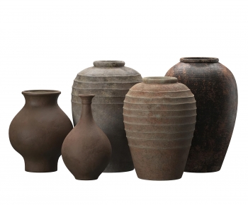 Wabi-sabi Style Clay Pot-ID:673876055