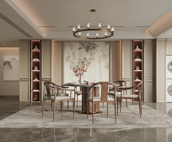 New Chinese Style Dining Room-ID:394280917
