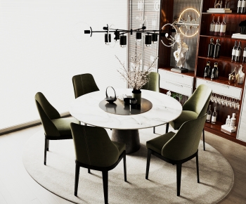 Modern Dining Table And Chairs-ID:699728978