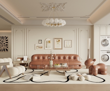 French Style A Living Room-ID:419542071