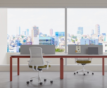 Modern Office Desk And Chair-ID:645675906