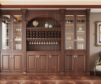 American Style Wine Cabinet-ID:393213995