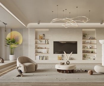 Wabi-sabi Style A Living Room-ID:106370478